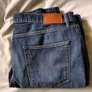 Lucky Brand Baggy Straight Blue Jeans